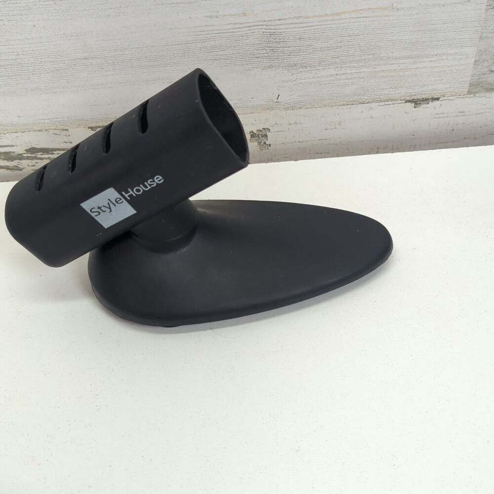 Style house 1656736 Black/Red‎ Professional Hair Styling Flat Iron 1.25" W/Base - Picture 7 of 9